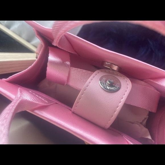 Pink satin Brandon Blackwood esr tote - Picture 2 of 3